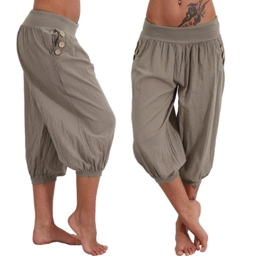Casual Loose-Fit Calf-Length Pants - Image 5