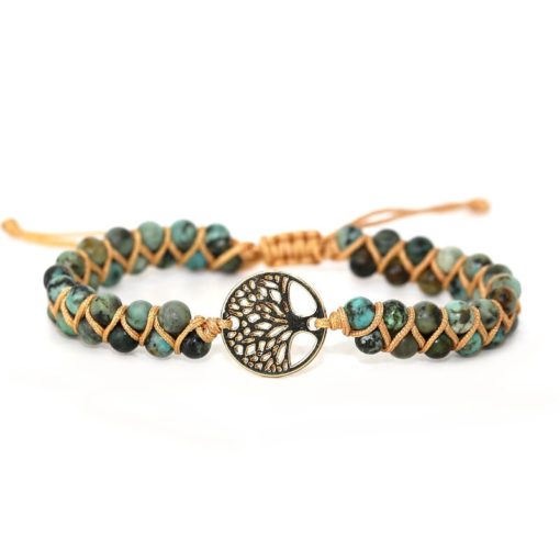 Natural Stone Wrap Boho Bracelet - Image 4
