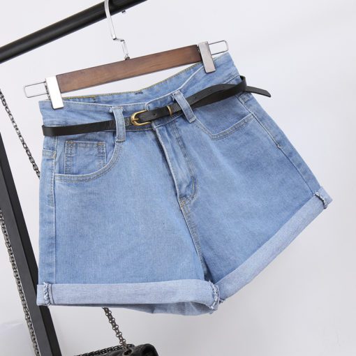 High Waist Women Jean Shorts - Image 5