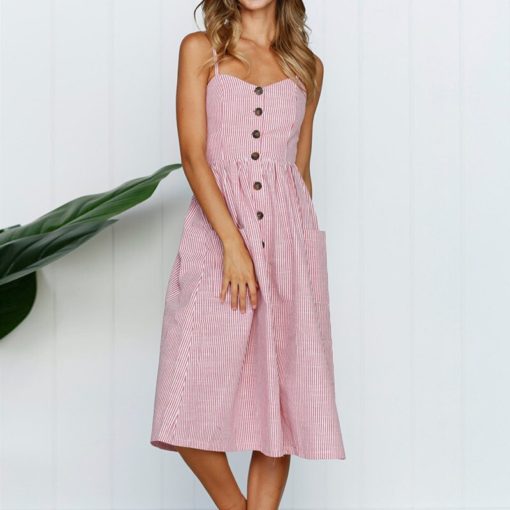 Sexy Party Boho Sundress Women Summer Dress - Image 5