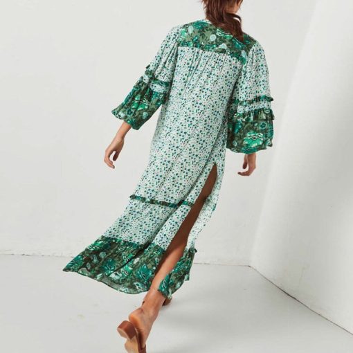 Retro Bohemian Maxi Dress - Image 5