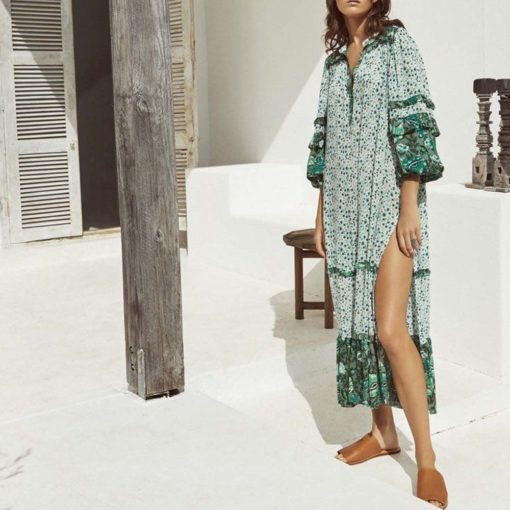 Retro Bohemian Maxi Dress - Image 6