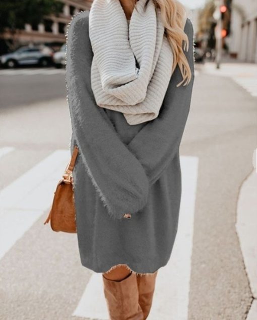 Pullover Sweater Dress - Image 10