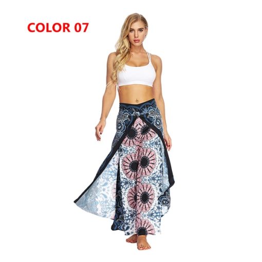 Mandala Open Leg Hippie Pants Printed - Image 13