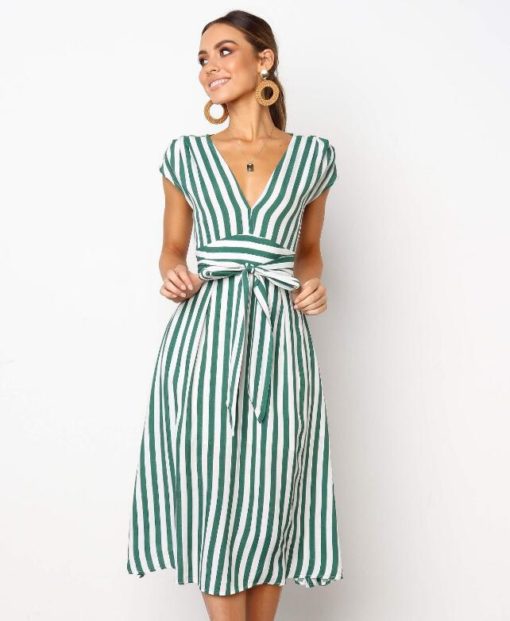 Vestidos Women Casual Stripe - Image 3