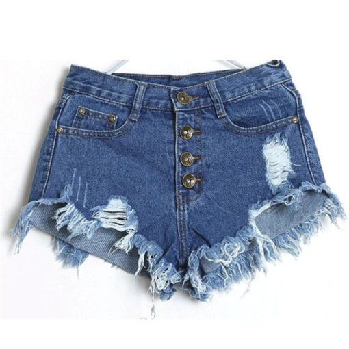 High Waist Shorts Slim Fit Jeans Shorts