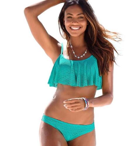Push-up swimwear bandage cut holes Brazilian bikini set