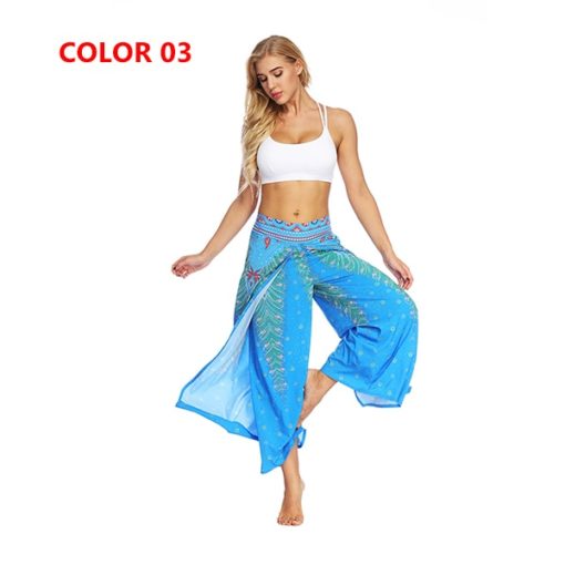 Mandala Open Leg Hippie Pants Printed - Image 9