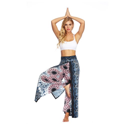 Mandala Open Leg Hippie Pants Printed - Image 4