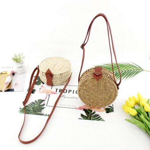 Bohemia Round Rattan Handbag - Image 6
