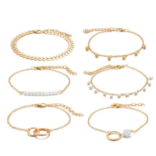 Tocona Bohemian Gold Tassel Bracelets - Image 7