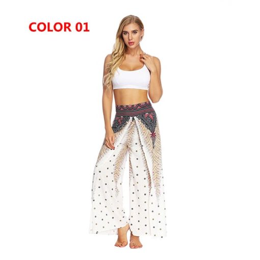 Mandala Open Leg Hippie Pants Printed - Image 7