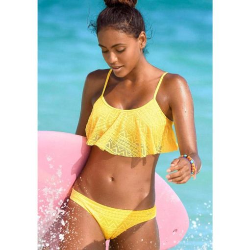 Push Up Swimwear Bandage Cut Holes Brazilian Bikini Set - Image 3