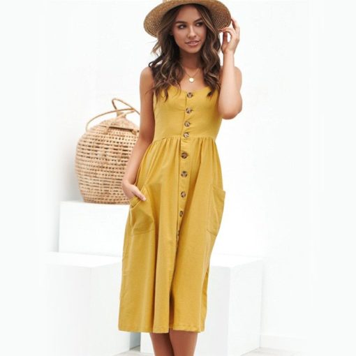 Sexy Party Boho Sundress Women Summer Dress - Image 2