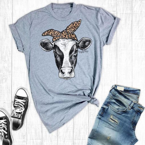 July 4th Cow Graphic Top - Image 3