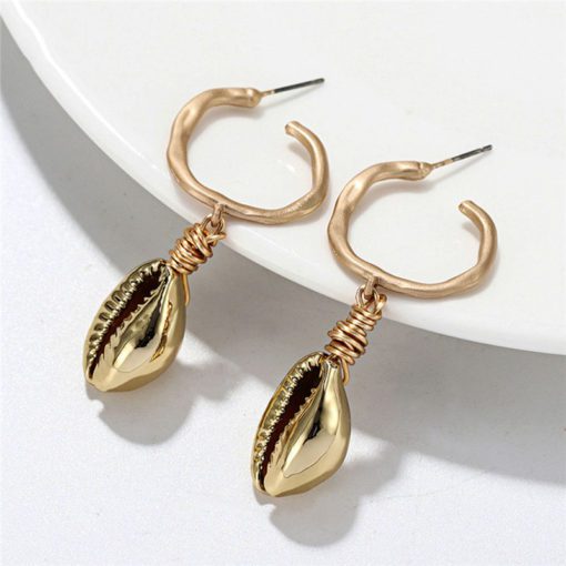 Shell Drop Earrings - Image 2