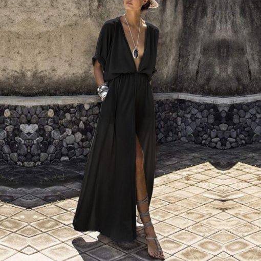 Loose Pockets Maxi Dress - Image 4