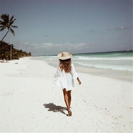 Elegant Crochet Swimsuit Beach Cover-Up - Image 4