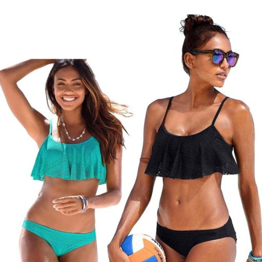Push Up Swimwear Bandage Cut Holes Brazilian Bikini Set - Image 2