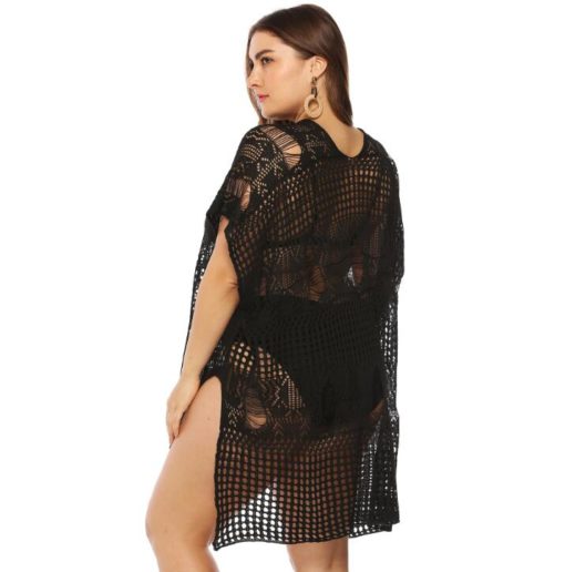 Plus Size Crochet Beach Dress - Image 5