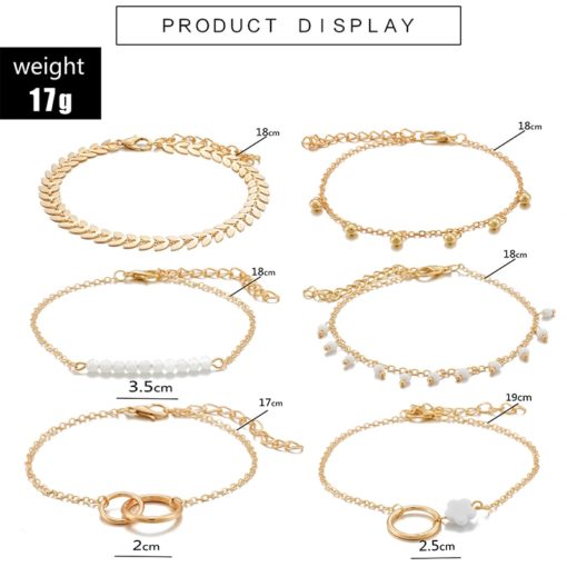 Tocona Bohemian Gold Tassel Bracelets - Image 2