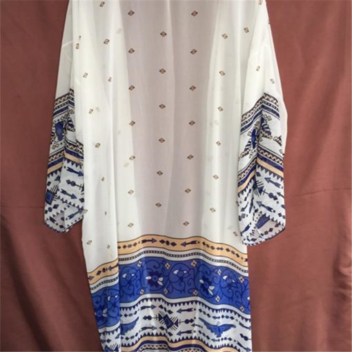 Floral Romantic Beach Kimono Cover-Up - Image 2