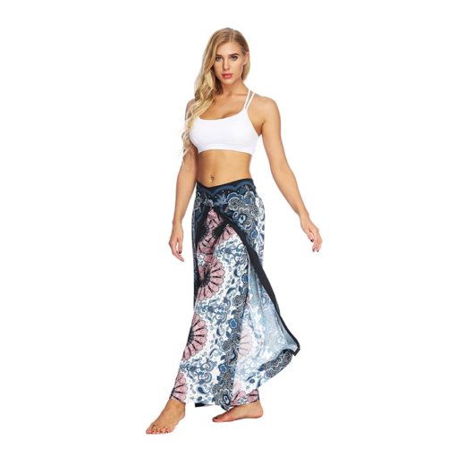 Mandala Open Leg Hippie Pants Printed - Image 5
