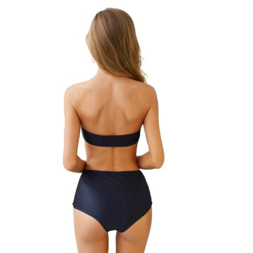 Sun Striped Boho Strapless Bikini Set - Image 5
