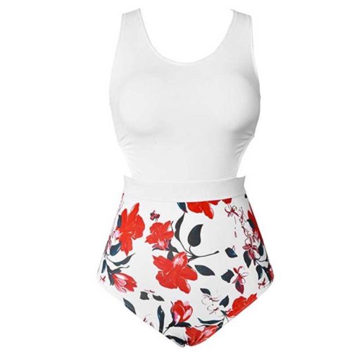 Back Zipper Swimming Solid Color One Piece Jumpsuit - Image 4