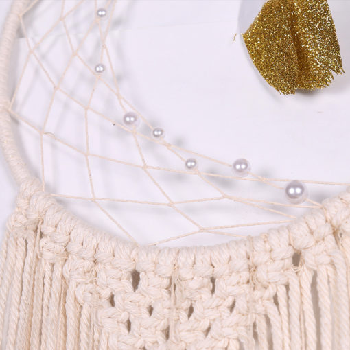 Boho Wall Hanging Semi Dream Catcher - Image 4