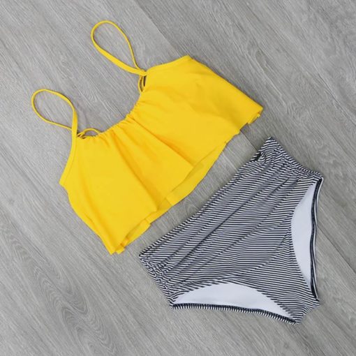 High Waist Swimsuit Halter Sexy Bikini Set - Image 7