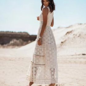 Bohemian Embroidered Maxi Dress