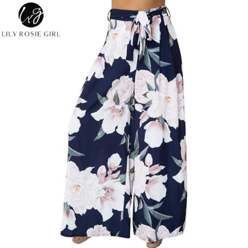 Lily Rosie Floral Print Wide Leg Pants - Image 2