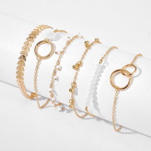 Tocona Bohemian Gold Tassel Bracelets - Image 6