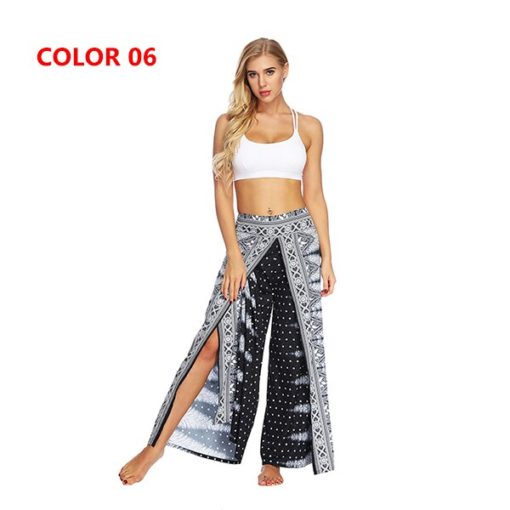 Mandala Open Leg Hippie Pants Printed - Image 12