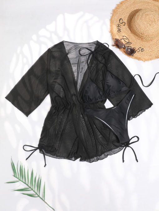 Lace Sexy Three Piece Swimsuit - Image 5