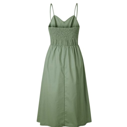 Vintage Sundress Backless Boho Beach Dress - Image 3