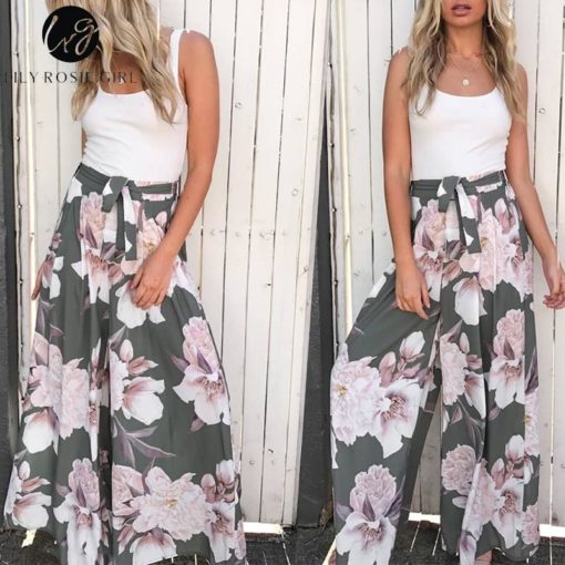 Lily Rosie Floral Print Wide Leg Pants - Image 6