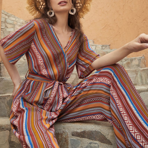 Ethnic Bohemian Jumpsuit - Image 3
