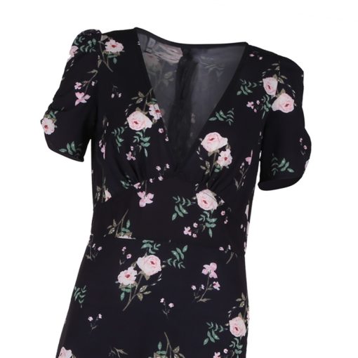 Mini Boho Floral Beach Dress - Image 6