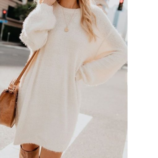 Pullover Sweater Dress - Image 3