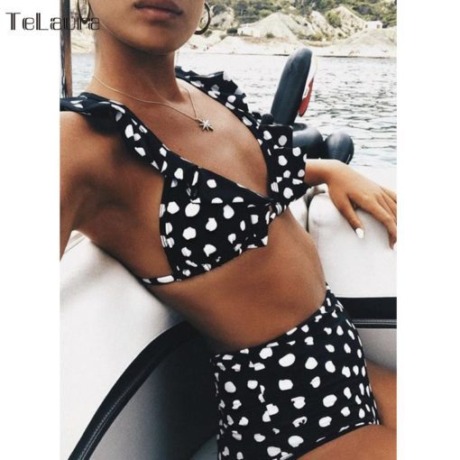 High Waist Bikini Polka Dot - Image 2