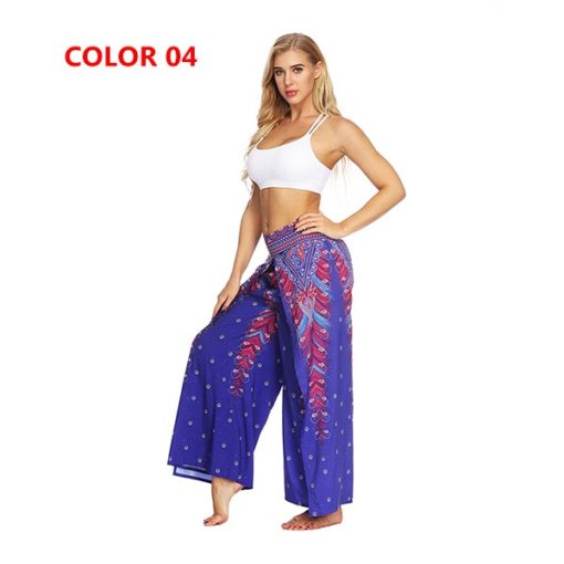 Mandala Open Leg Hippie Pants Printed - Image 10