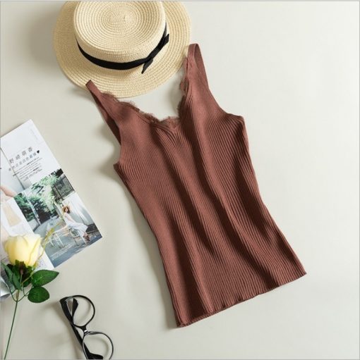 Tank Top V-neck Camis Casual Tops - Image 11