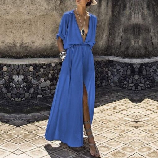 Loose Pockets Maxi Dress - Image 7