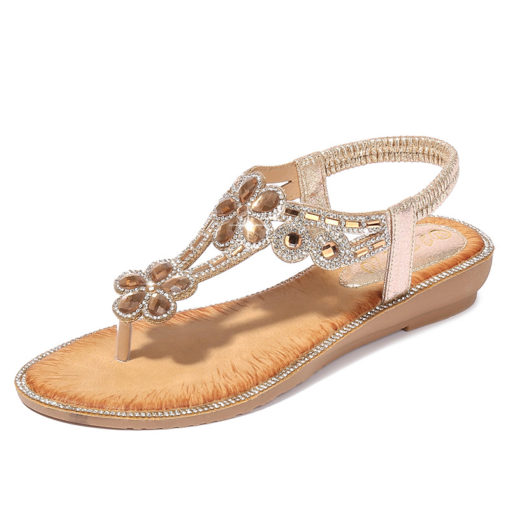 Flower Rhinestone Sandals - Image 3