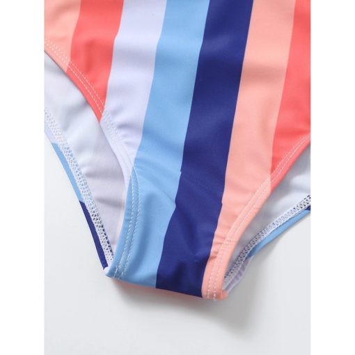 High Waist Bikini Sexy Striped - Image 3