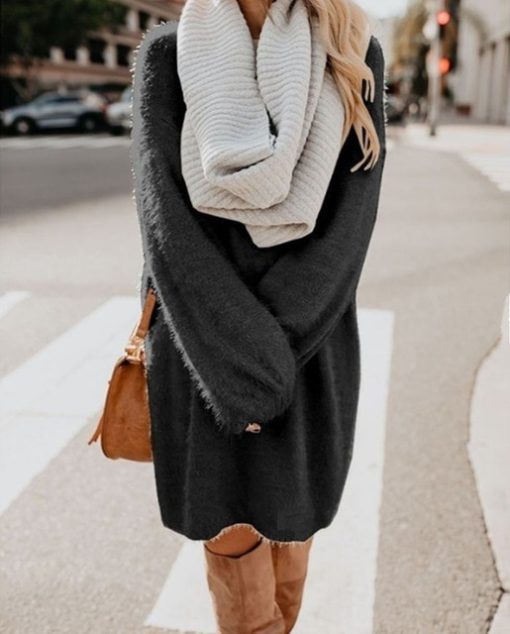 Pullover Sweater Dress - Image 7