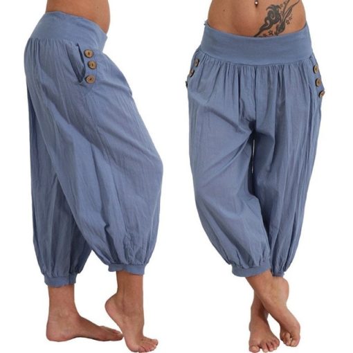 Casual Loose-Fit Calf-Length Pants - Image 10