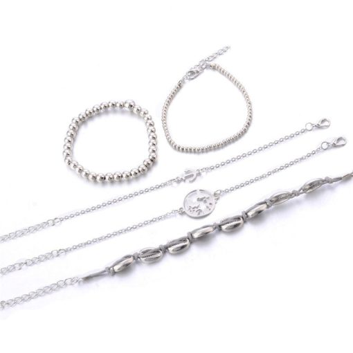 Simple Bracelet Metal Shell Maps Bohemian Wind Women Jewelry Bracelet - Image 2